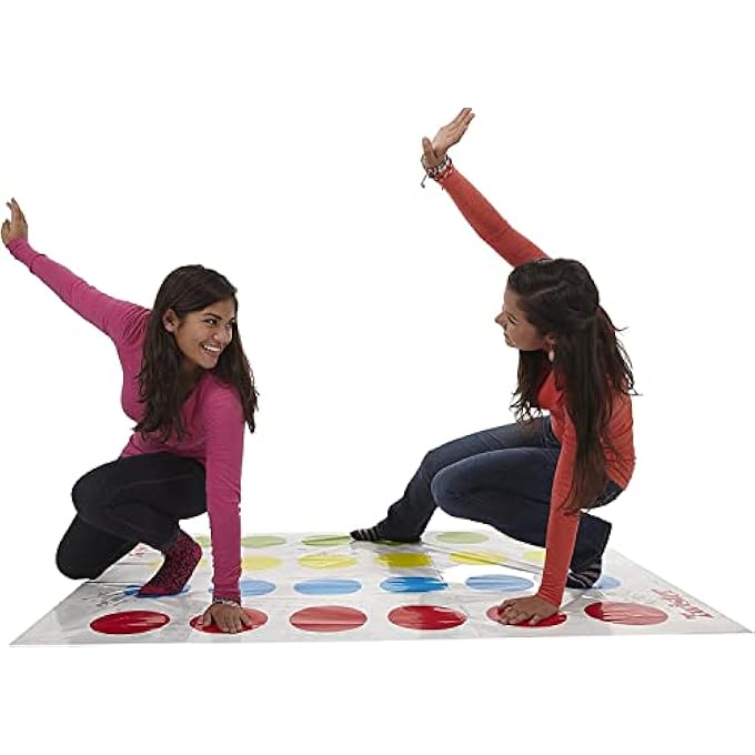 Twister GAME WITH BIGGER MAT & MORE COLORED SPOTS | CLASSIC PARTY GAME FOR KIDS AGES 6+ | INDOOR & OUTDOOR FUN | 2+ PLAYERS | - Image 2